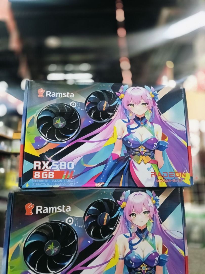 GPU - RAMSTA RX580 8GB / GDDR5 / 256BIT (Category: Computer Parts) located in Manila. Submitted by egs_niro (Listing ID 1366062813, Image 2). Description: GPU - RAMSTA RX580 8GB / GDDR5 / 256BIT - 5,200 𝗶𝗻𝘀𝘁𝗮𝗹𝗹𝗺𝗲𝗻𝘁 👉🏻 Home credit 👉🏻 Credit Card ✅ HSBC ✅ ChinaBank ✅ PBI AVAILABLE PRODUCTS ✅COMPUTER BUILD ✅COMPUTER PARTS ✅PISONET ✅CCTV ✅PRINTER ✅SPEAKER / JBL ✔️ 𝗕𝗿𝗮𝗻𝗱𝗻𝗲𝘄 ✔️ 𝘀𝘁𝗼𝗿𝗲 𝘄𝗮𝗿𝗿𝗮𝗻𝘁𝘆 & 𝗿𝗲𝗽𝗹𝗮𝗰𝗲𝗺𝗲𝗻𝘁