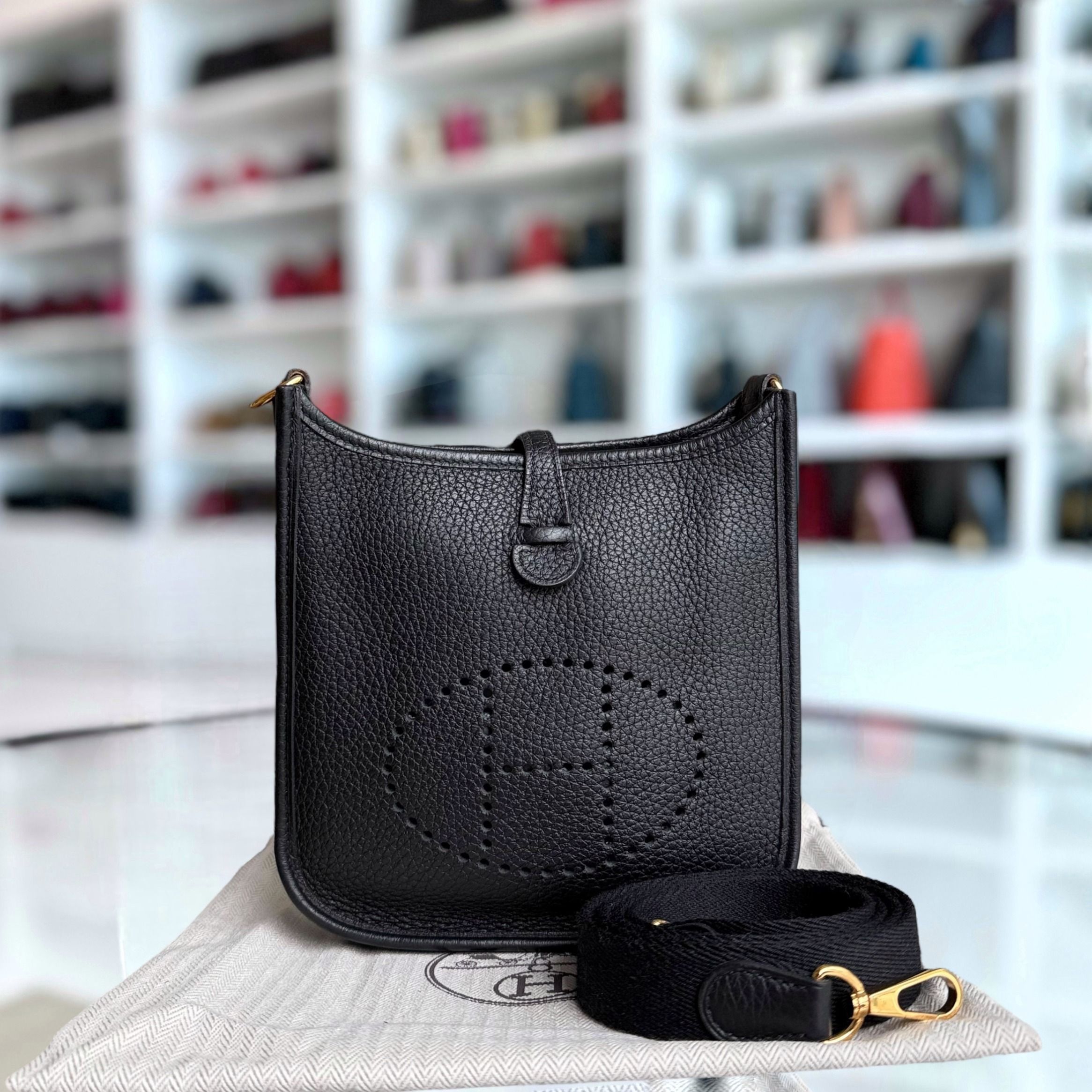 Hermes Evelyne Etoupe Mini Hermes Mini Evelyne Etoupe Hermès Mini Evelyne  16 Gris Caillou