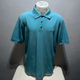 HUGO BOSS POLO SHIRTS MEN’S SIZE XL COLOR BLUE GREEN 100%LEGIT