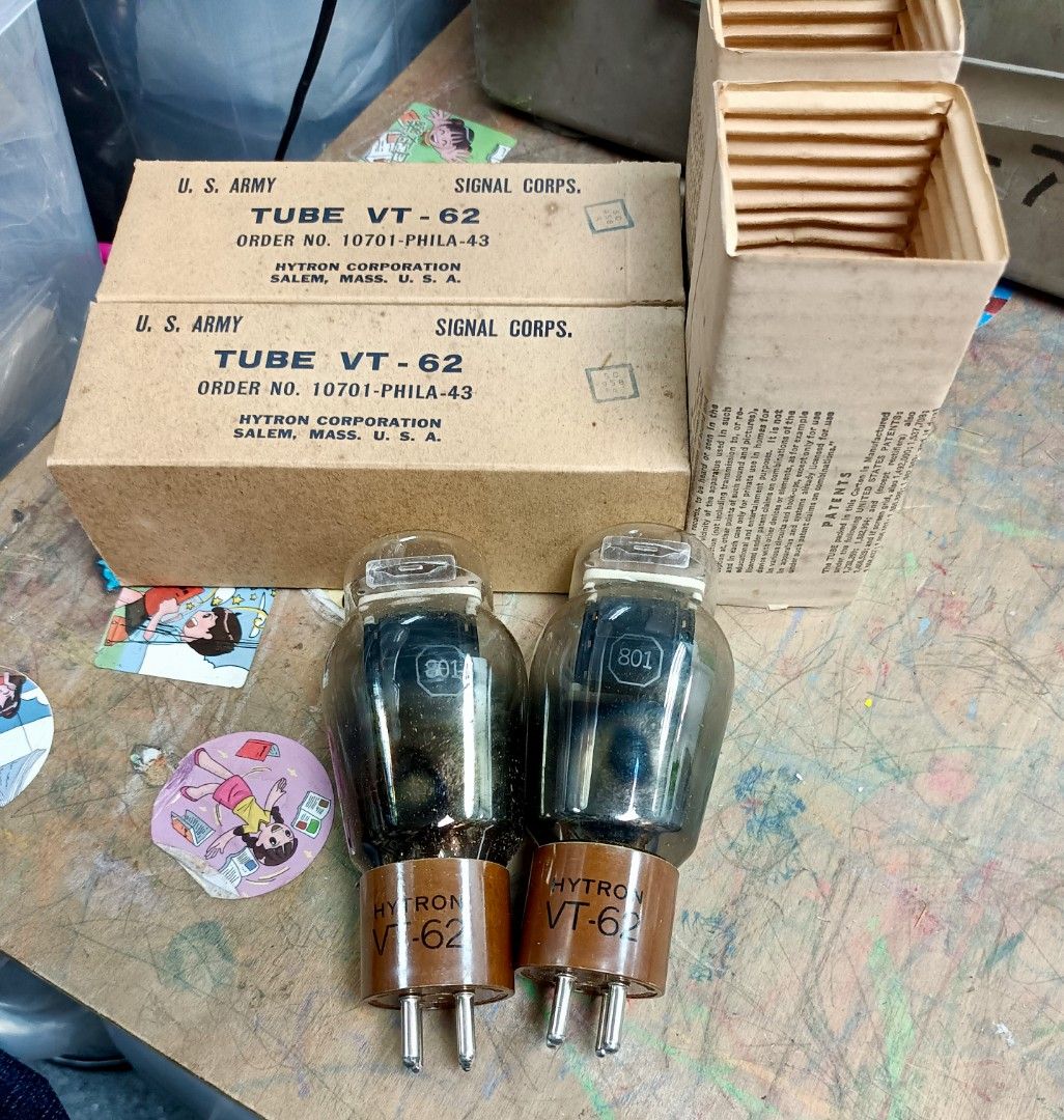 HYTRON VT-62 真空管 3本セット HYTRON VT-62 真空管 3本セット Hytron ハイトロン VT62 3本 真空管