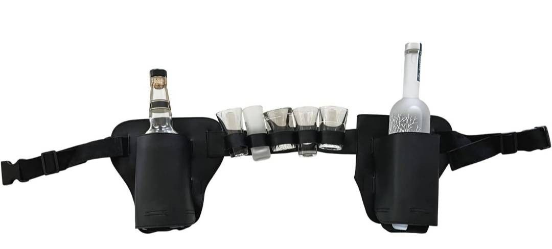 Liquor Bottle Holster (Category: Beverages) located in Tagaytay City. Submitted by android011 (Listing ID 1366149135, Image 1). Description: Liquor bottle Holster Good for tequila shots And other liquour bottles for shots From USA New For pick up only.