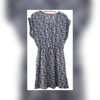 MANGO day dress with pockets and elastic waist  Medium to large
