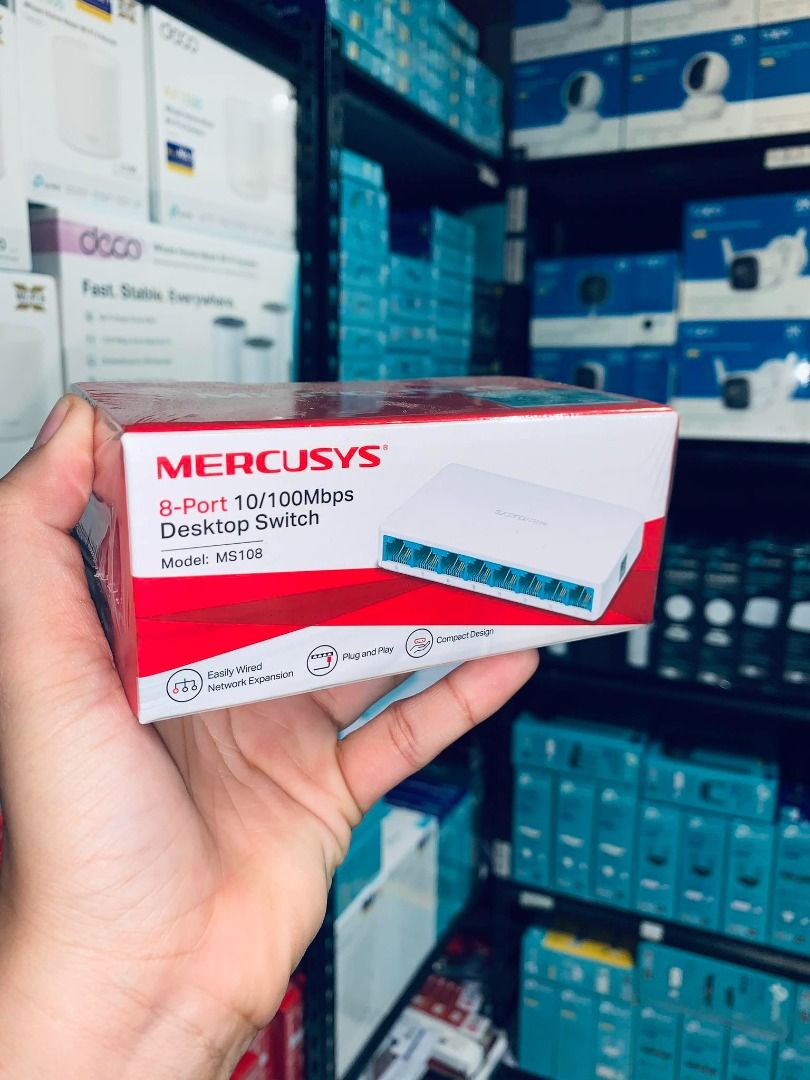 Mercusys MS108 8-Port 10/100Mbps Desktop Switch Network Switch Hub (Category: Networking) located in Makati City. Submitted by nikzworldhustle (Listing ID 1366056344, Image 2). Description: Mercusys MS108 8-Port 10/100Mbps Desktop Switch Network Switch Hub *All our products are original with warranty. *Specifications may vary depending on the model/variant. *Terms and conditions apply. *Prices are subject to change without prior notice. INSTALLME