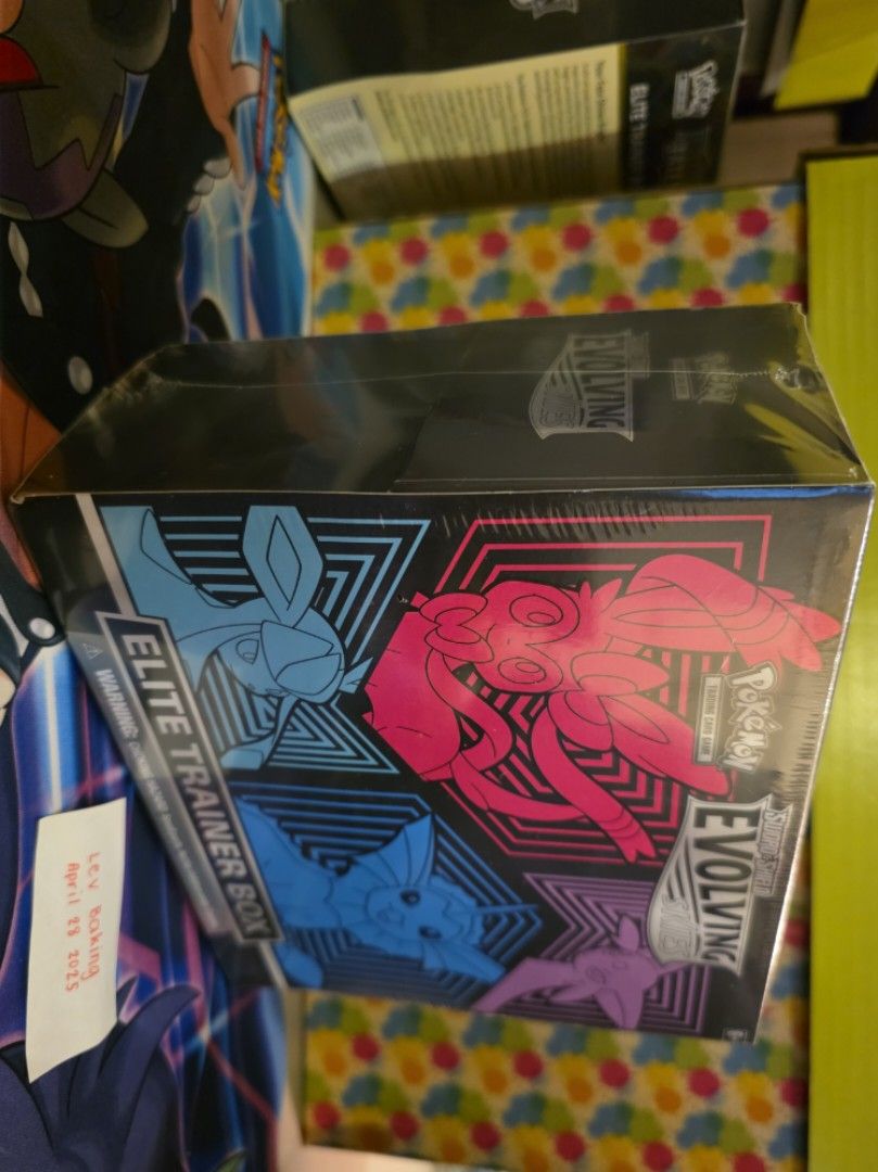 Pokemon The Card Game: Evolving Skies Elite Trainer Box (Category: Card Boxes & Cases) located in Manila. Submitted by lev_baking (Listing ID 1366120980, Image 2). Description: Pokemon TCG Evolving Skies Elite Trainer Box Authentic English edition Factory Sealed Choose from 2 box designs Chase rare cards: MOONBREON!!! Umbreon VMax Alternate Art Secret Rayquaza VMax Alternate Art Secret Leafeon VMax Alternate Art Secret Sylveon VMax Alternate Art 