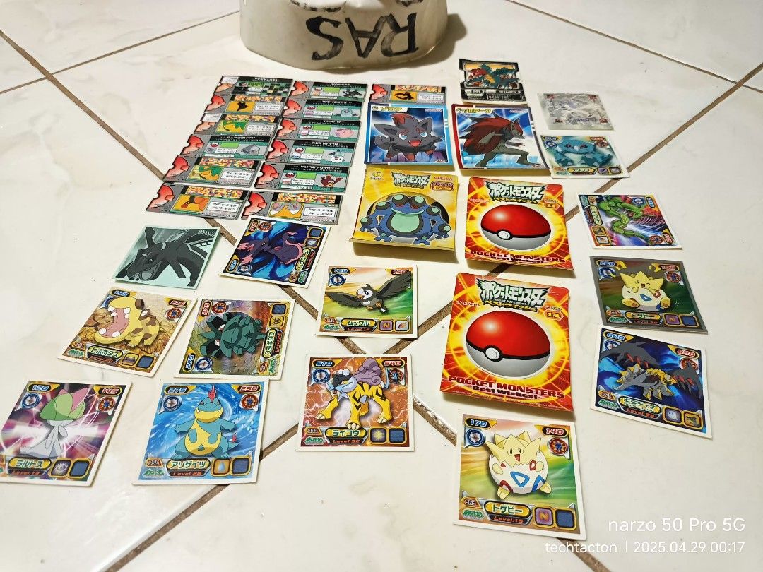 Pokemon Pokedex Card and Stickers (Category: Raw Singles) located in Santo Tomas. Submitted by pickers_corner (Listing ID 1366178151, Image 1). Description: Pokemon Pokedex Card and Stickers wyswyg price.