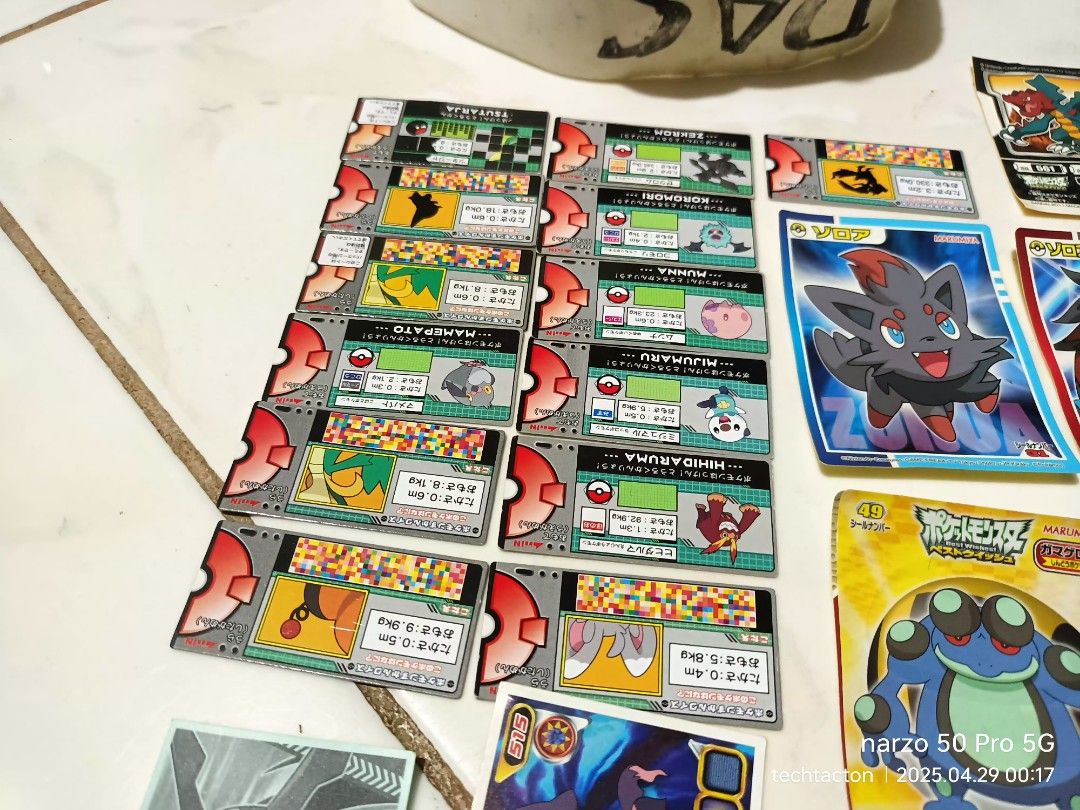 Pokemon Pokedex Card and Stickers (Category: Raw Singles) located in Santo Tomas. Submitted by pickers_corner (Listing ID 1366178151, Image 2). Description: Pokemon Pokedex Card and Stickers wyswyg price.