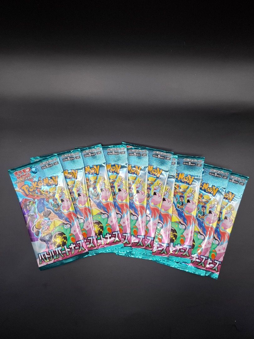 Pokemon TCG Battle Partners SV9 (Category: Raw Singles) located in Makati City. Submitted by dubblinfall (Listing ID 1366016485, Image 2). Description: Pokemon TCG Battle Partners SV9 • 10 packs • Japanese Packs • Contents: 5 cards per pack • P250 per pack/ update P180 per pack Buy all 10 packs, will give additional pack (SV7) ❗️Preferred Meetups: BGC, Makati, Mandaluyong Also Available: Pokemon TCG Heat Wave Arena SV9a: 10 packs - P290 per pack/