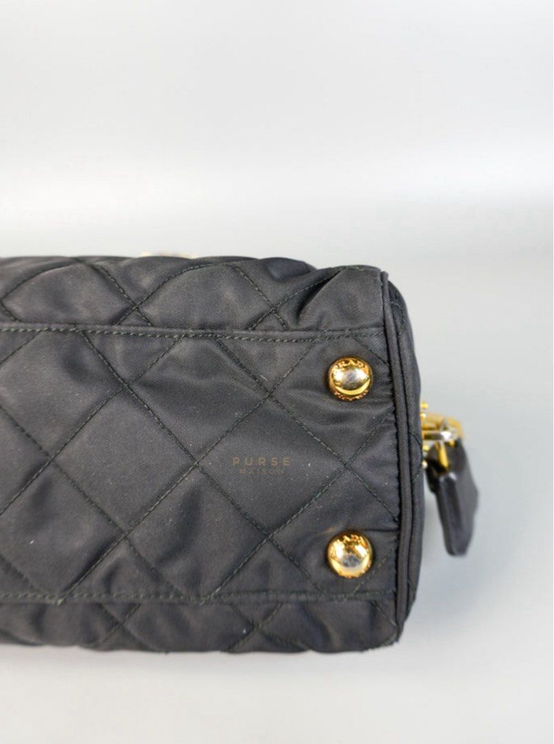 Prada Tessuto Impuntu Black Nylon Quilted Flap Chain Bag (Category: Luxury Bags & Wallets) located in Taguig. Submitted by closetcompany (Listing ID 1366151106, Image 3). Description: Prada Tessuto Impuntu Black Nylon Quilted Flap Chain Bag ✨Php 35,000 *Additional 4.20% for straight credit card payments *Available for layaway with 1% interest per month (subject to terms & conditions under our LAYAWAY PROGRAM). *BDO credit card up to 36 mos (with 