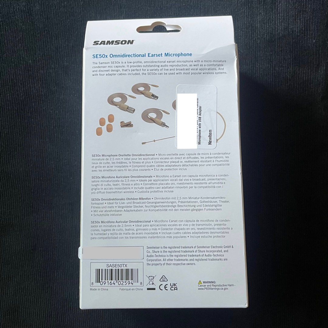 Samson SE50x Earset Microphone63218249131778111