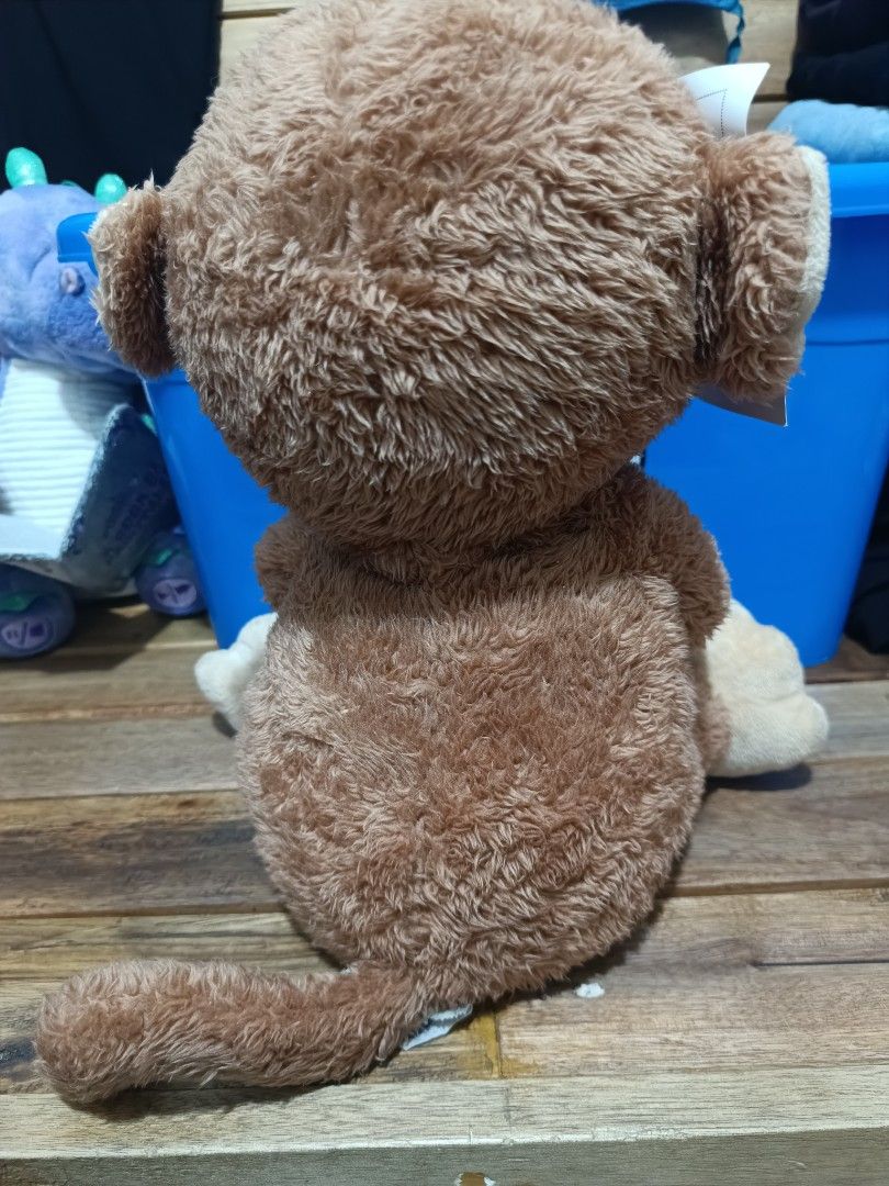 Spark create imagine 10.5" monkey plush toy (Category: Plushies & Soft Toys) located in Pasig City. Submitted by 989shie (Listing ID 1366059892, Image 2). Description: used once working well.