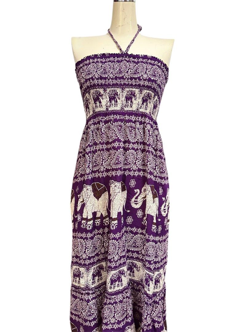 Summer smocked boho maxi dress (Category: Dresses) located in Paranaque City. Submitted by mikaaa_y (Listing ID 1366094261, Image 1). Description: Perfect for summer Can fit to xs-semi med body frame.