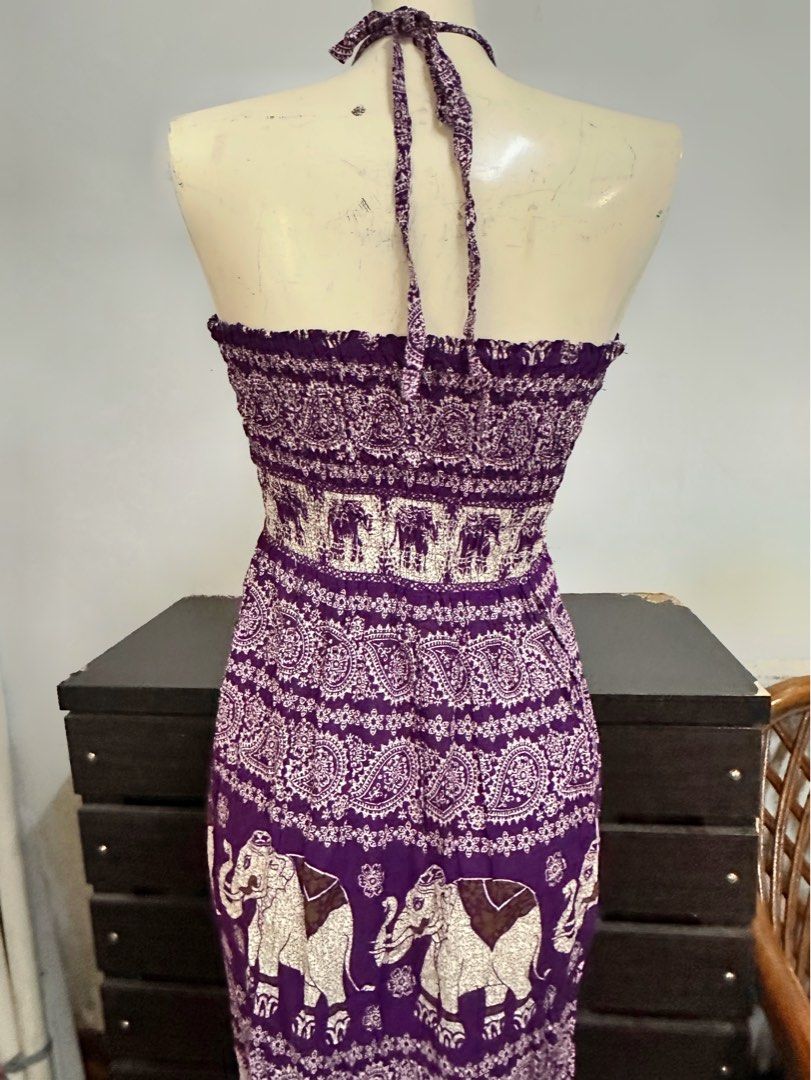 Summer smocked boho maxi dress (Category: Dresses) located in Paranaque City. Submitted by mikaaa_y (Listing ID 1366094261, Image 3). Description: Perfect for summer Can fit to xs-semi med body frame.