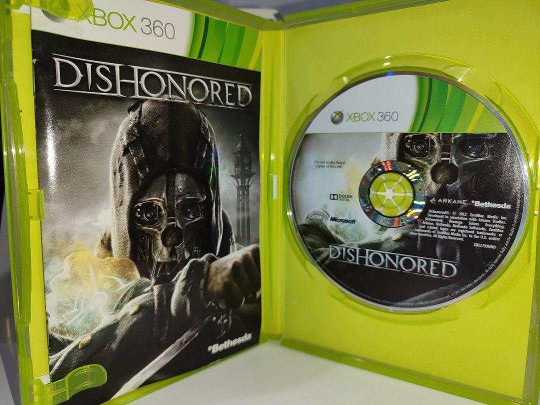 XBOX 360 - Dishonored (USED) "NTSC-J" (Category: Xbox) located in Mendez-Nunez. Submitted by sf2_gameshop (Listing ID 1366108589, Image 3). Description: PLEASE READ: This game will work only on a NTSC-J XBOX 360 units. Will not work on PAL and NTSC units. PAL - X (No) NTSC/J - √ (Yes) NTSC - X (No) CONDITION: a used item. The disc has many scratches, but its not affecting the gameplay (see posted photo). Tested working. It comes with a game manua