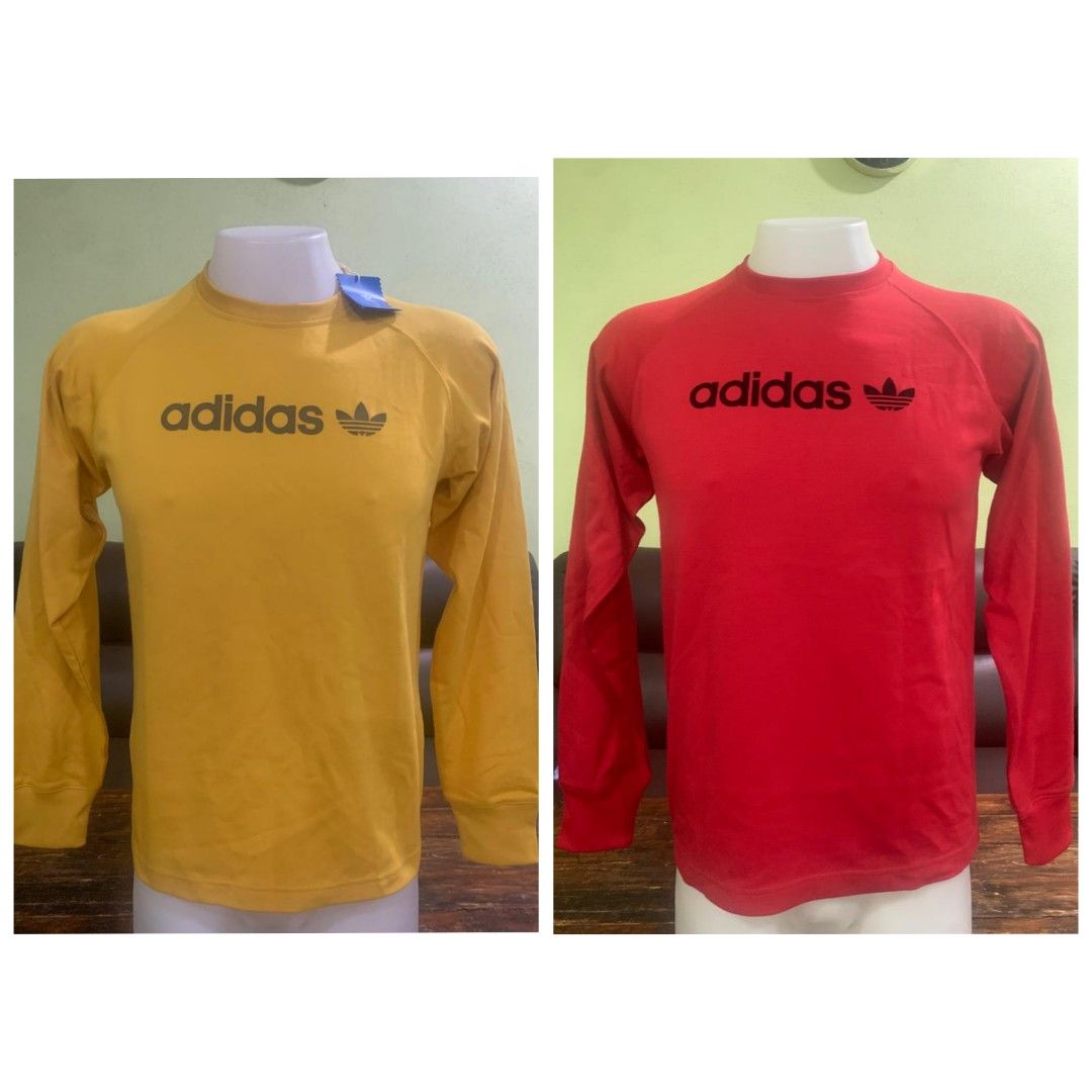 Adidas Sweatshirt Combo (Category: Activewear) located in Kota Bharu. Submitted by payikpoktih (Listing ID 1366319134, Image 1). Description: kuning pit 20.5 labuh 26.5 merah pit 20 labuh 27 condition 9.9/10 baju xpernah pakai harga siap pos wasabi 0148337115.