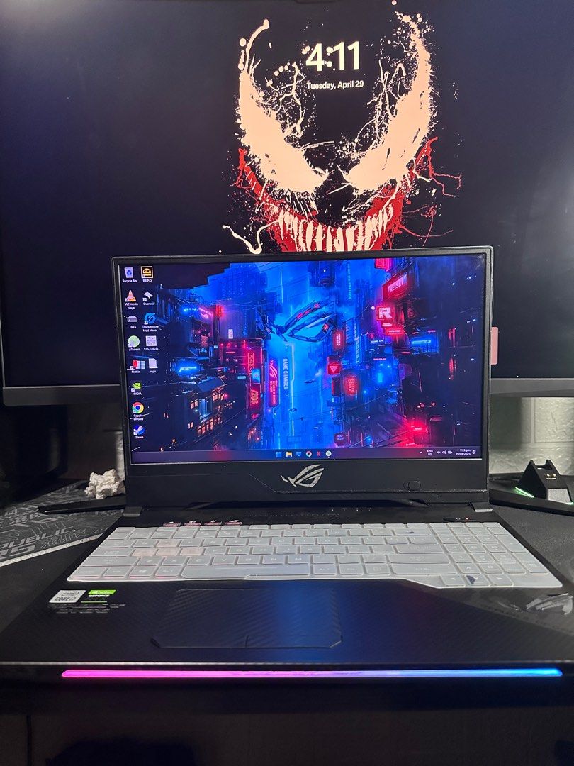 Asus ROG Scar II Laptop (Category: Laptops & Notebooks) located in Caloocan City. Submitted by blackfire_07 (Listing ID 1366299623, Image 2). Description: Asus Rog scar II I7 8750H RTX 2070 16GB ram 250gb ssd + 2TB hdd For more specs please visit : https://rog.asus.com/laptops/rog-strix/rog-strix-scar-ii-gl504-series/ Gl504g version With free mouse Rog backpack Waterproof laptop sleeve No issue Rfs may desktop di masyadong nagagamit laptop kaya b