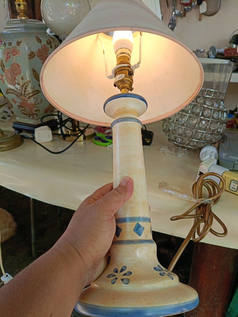 Ceramic Mediterranean table lamp (Category: Lighting) located in Dapitan. Submitted by mcs35525 (Listing ID 1366208027, Image 2). Description: free shipping.
