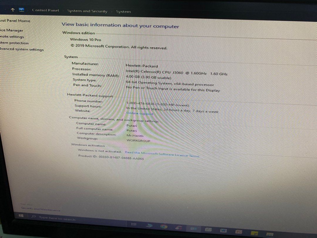 Computer set (Category: Desktops) located in Ipoh. Submitted by puteriazalia9 (Listing ID 1363944878, Image 3). Description: cpu hp desktop acer windows 10.