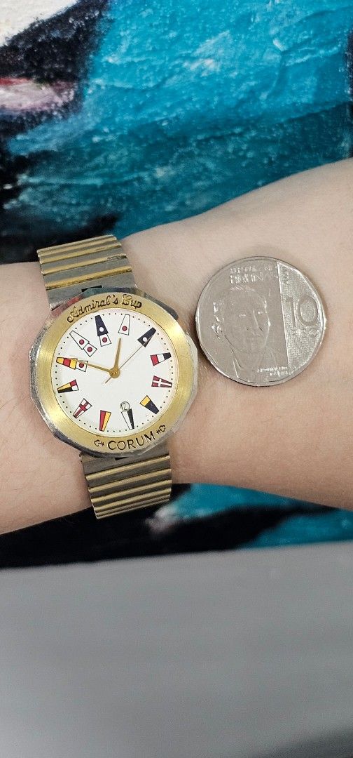 Corum Admiral's Cup Vintage (Category: Men's Watches) located in Manila. Submitted by shyysandig (Listing ID 1366241055, Image 1). Description: Vintage Corum Admiral's Cup Swiss movement Quartz Very good running condition Keeps time Fits 7 inches.