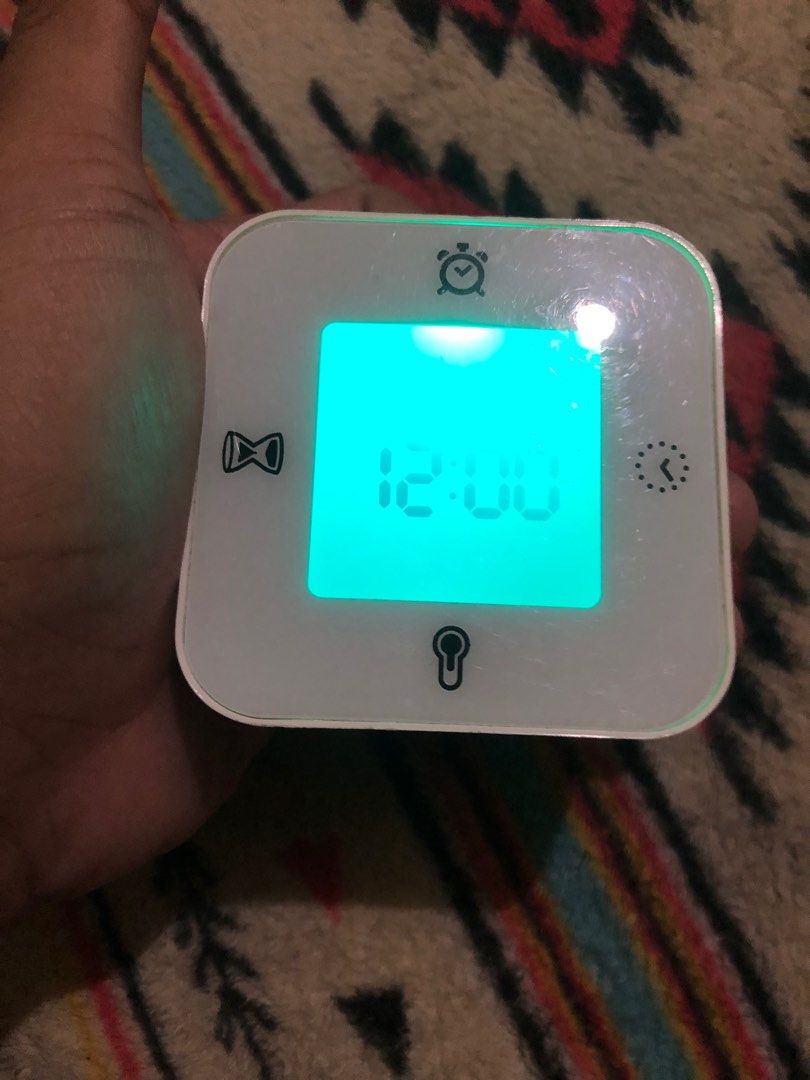 Ikea Klockis multi functional rotate clock (Category: Clocks) located in Quezon City. Submitted by markgolveo (Listing ID 1366223866, Image 2). Description: Ikea Klockis multi functional rotate clock Tested working all features buttons are functional Rotate to change modes Different Lights depending on modes With timer, clock , alarm, temperature.