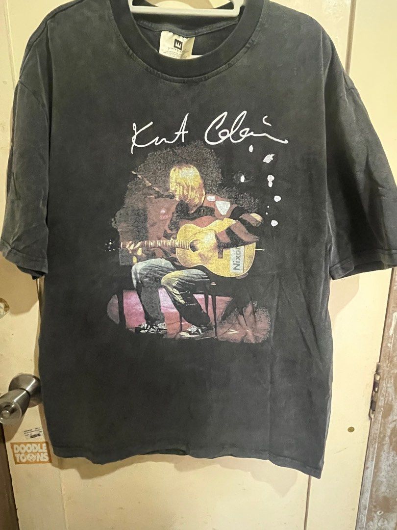 Kurt Cobain Shirt (Category: Tshirts & Polo Shirts ) located in Quezon City. Submitted by onlinedeclutterr (Listing ID 1366268421, Image 1). Description: Width: 21 Length: 28 400 + Shipping fee.