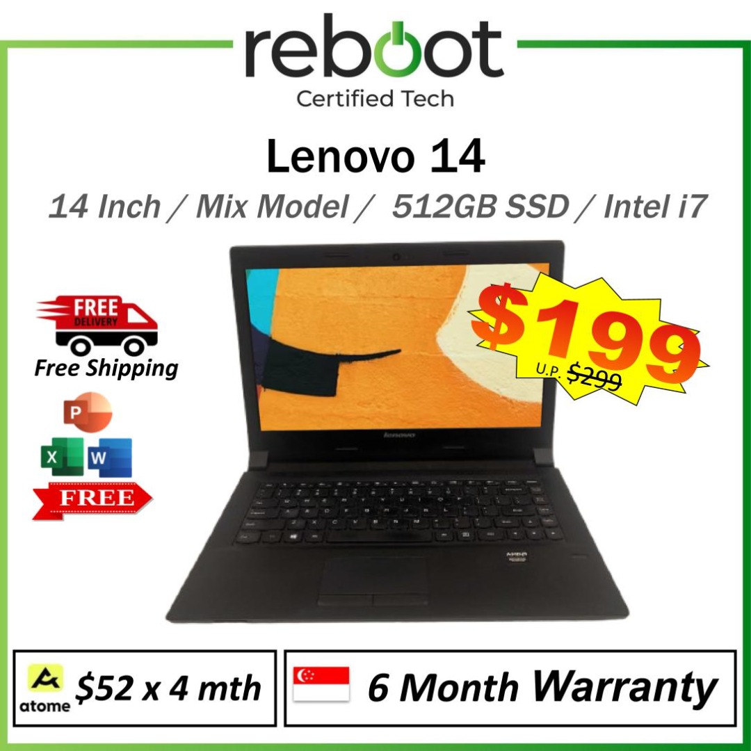 Lenovo 14 Inch Laptop - Mix Model - B40 & G50 - Fast Load Speed - Clean ...