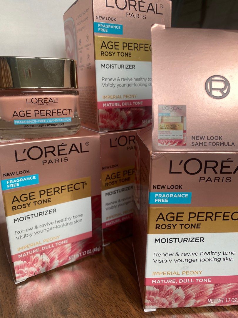 Loreal Age Perfect Rosy Tone Moisturizer 48g (Category: Face Care) located in Mandaluyong City. Submitted by bloomph.beauty-official (Listing ID 1366225770, Image 2). Description: 100% Guaranteed Authentic. Imported from the USA On hand & Ready to Ship Renew and Revive a Blushed Rosy Tone From Within. Skin is hydrated and has a healthy blush. Instantly revive skin’s rosy tone. Age Perfect® Rosy Tone Moisturizer is a daily face cream for mature, d