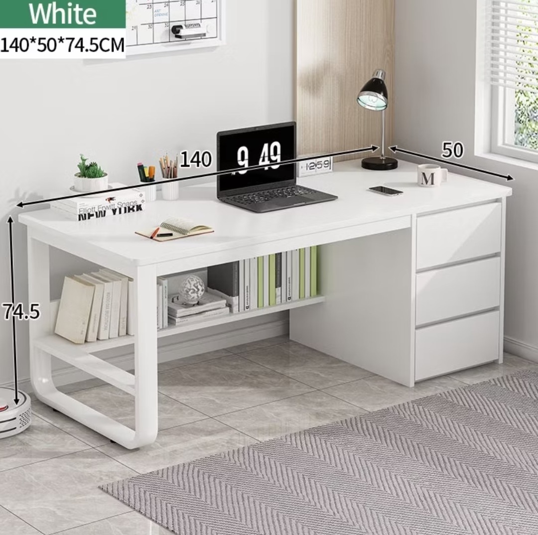 Office Table With Storage | Computer Table With Drawers | Study Table ...