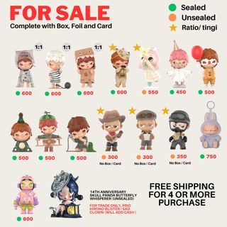 Popmart for sale hirono nyota kubo space molly labubu skull panda