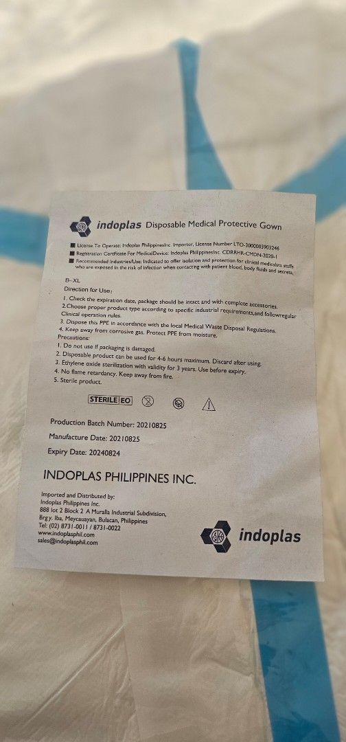 PPE Hazmat Cover All Suit (Category: Everything Else Others) located in Tagaytay City. Submitted by android011 (Listing ID 1366234473, Image 1). Description: PPE Hazmat Cover All Suit for pick up only.