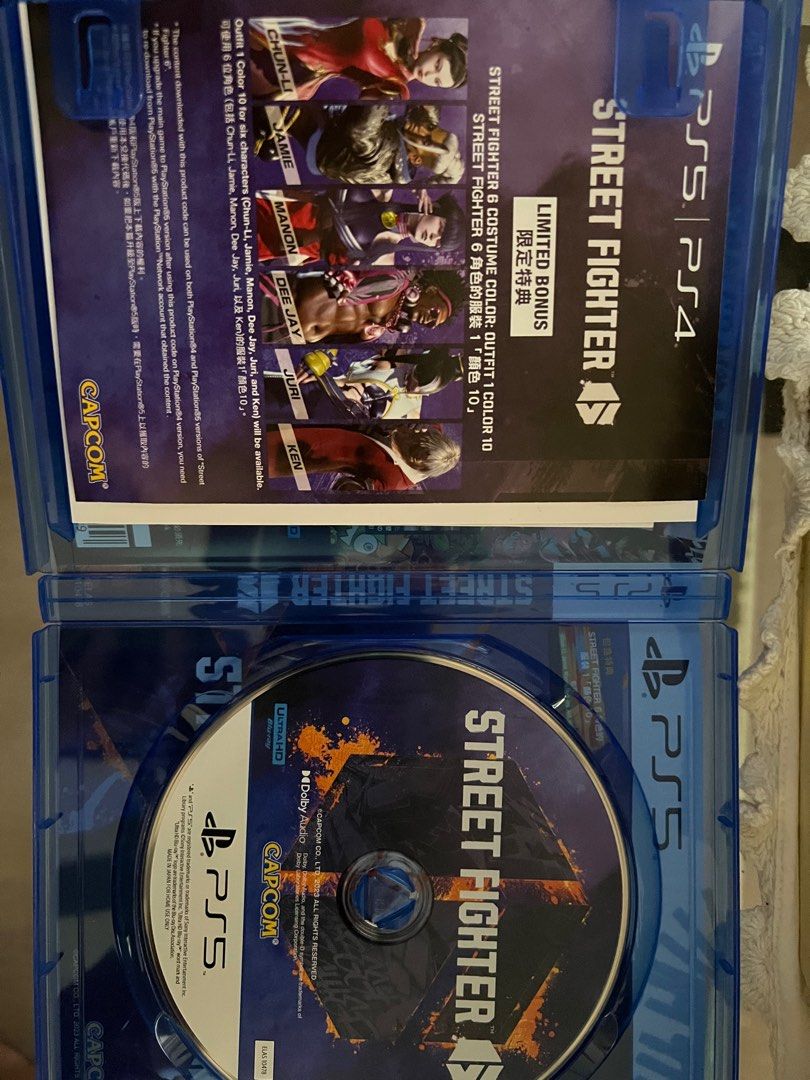 [PS5] Street Fighter 6 (Category: PlayStation) located in Pasig City. Submitted by pandebagel (Listing ID 1366271152, Image 2). Description: WTS sf6, used once tapos nahirapan HAHA, delivery fee shoulder ng buyer. used code gcash payment location: Pasig.