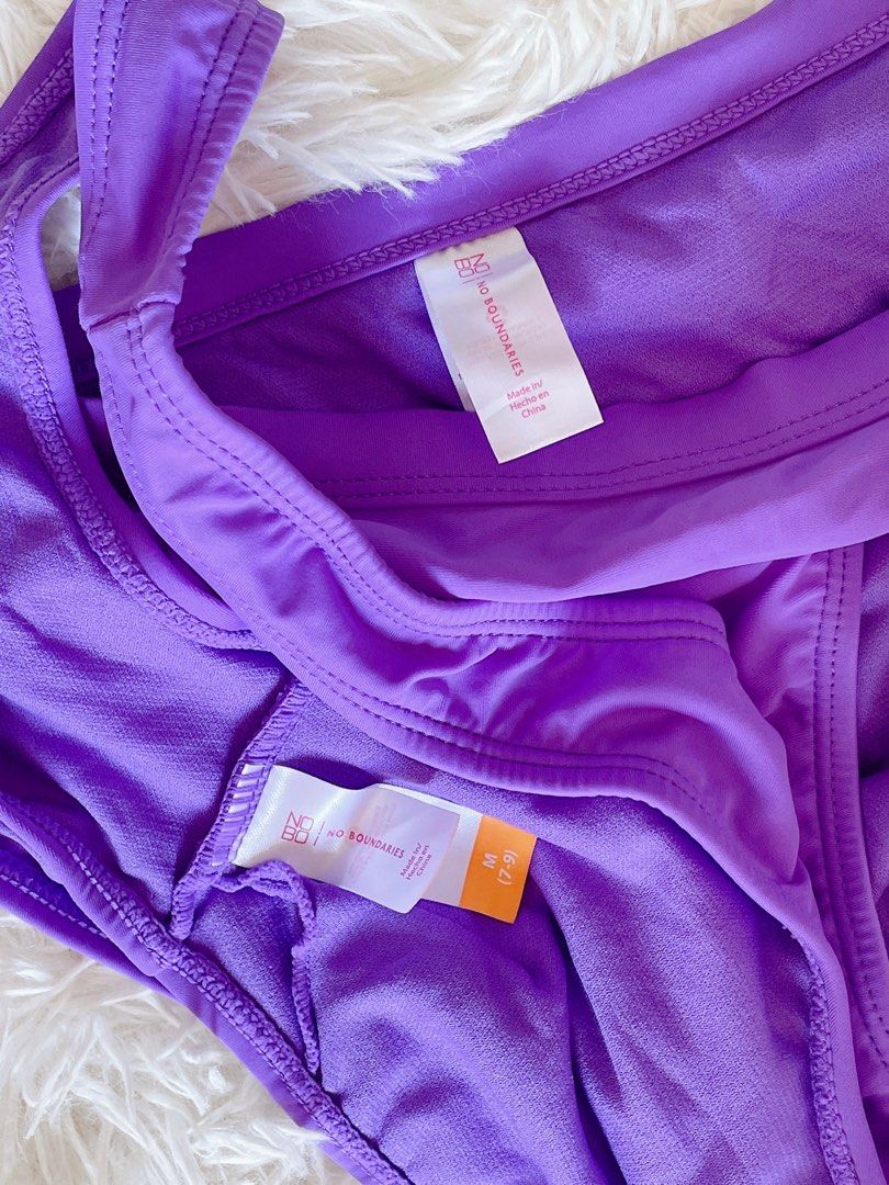 Purple Bikinis (Category: Bikinis & Swimsuits) located in Rizal. Submitted by invademyclosetmanila (Listing ID 1366253626, Image 3). Description: Large on tag.