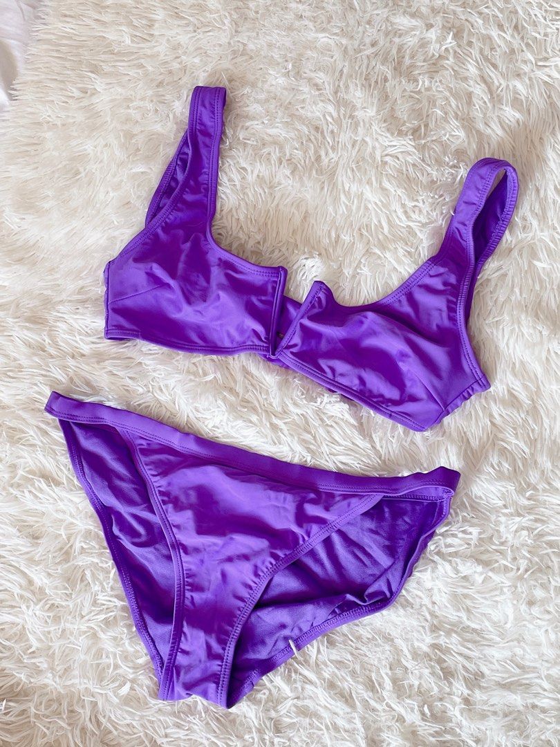 Purple Bikinis (Category: Bikinis & Swimsuits) located in Rizal. Submitted by invademyclosetmanila (Listing ID 1366253626, Image 1). Description: Large on tag.