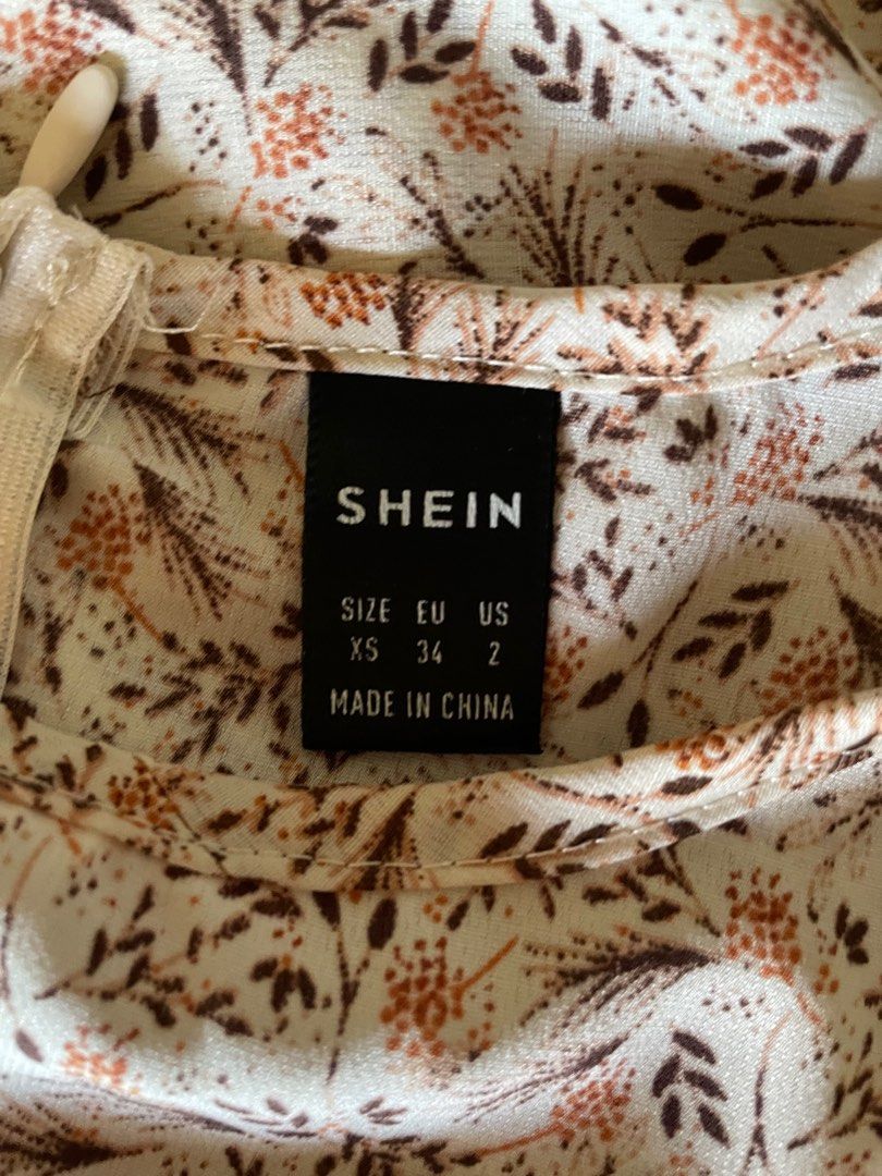 SHEIN Floral Dress (Category: Dresses) located in Caloocan City. Submitted by _declutterbym (Listing ID 1366211206, Image 2). Description: Used only once Size: XS.
