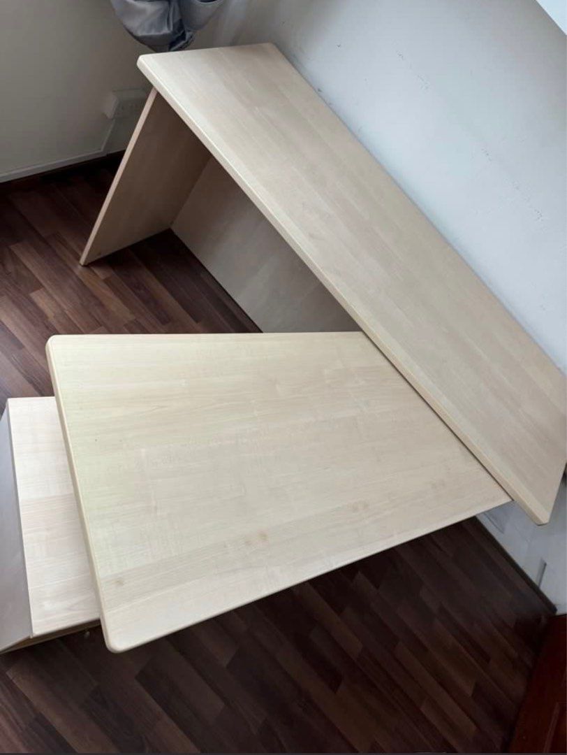 Study Table (Category: Tables & Sets) located in Singapore. Submitted by kero7 (Listing ID 1366264377, Image 2). Description: The extendable side table measuring: 50cm (depth) 75.5cm (height) 91cm (width) -final price, Non-negotiable as price already adjusted - self collection.