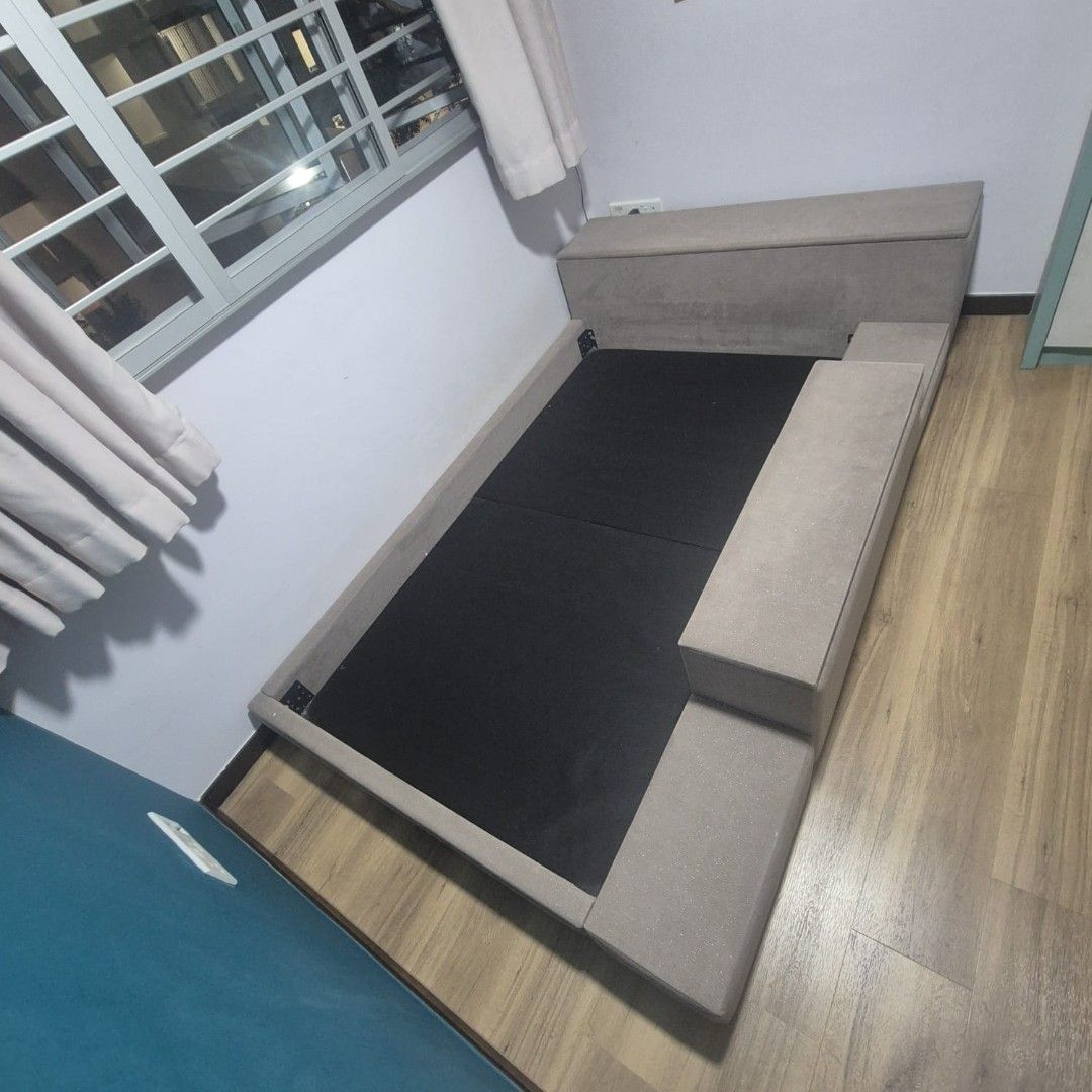 Super Single Floor Bed with Storage