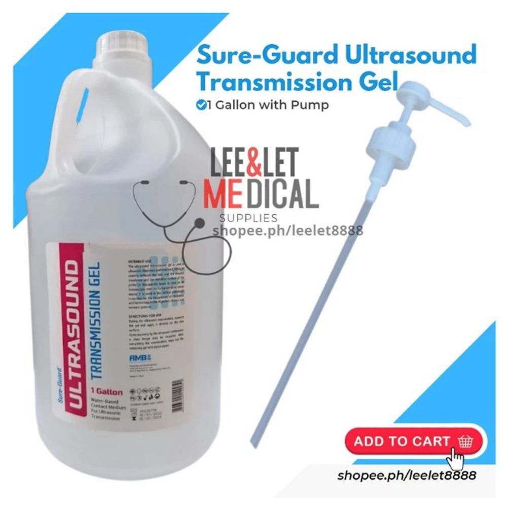 Sure-Guard Ultrasound Gel (1 Gallon / 5 Liters with Pump), Health ...