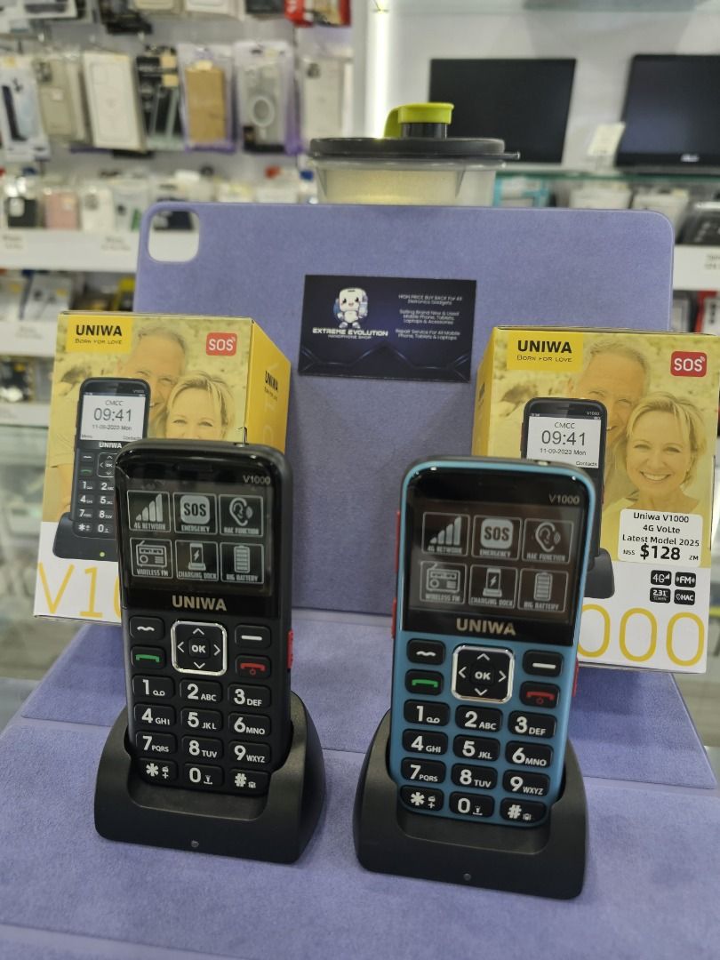 Uniwa 4G Volte Basic Senior Phone Big Keypad Better Screen Display ...
