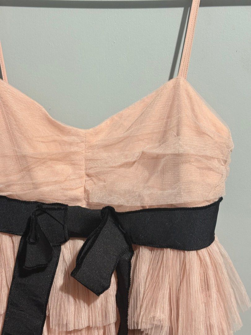 Valentino Pink Ruffle Dress (Category: Dresses) located in San Carlos City. Submitted by sellwsel (Listing ID 1366339683, Image 3). Description: - rfs: decluttering - superrr cute - s frames - msg for when worn photos - no issues mop: gcash/bdo mod: j&t.