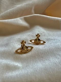 Vivienne Westwood 耳環 經典金色土星耳環64213440612481110