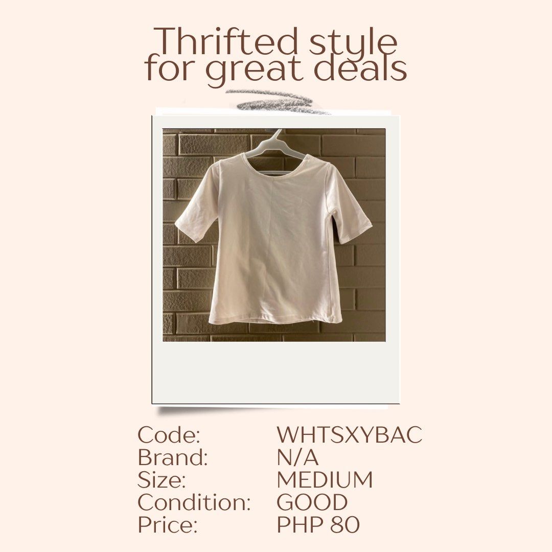 White Sexy Back blouse (Category: Blouses) located in Las Pinas. Submitted by DailyssentialsbyD (Listing ID 1366203740, Image 1). Description: .