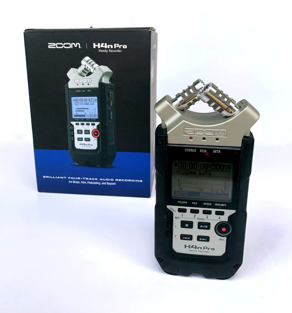 Zoom H4n Pro (Category: Microphones) located in Quezon City. Submitted by rjaayy (Listing ID 1366359277, Image 1). Description: Zoom H4n Pro Black 4-Channel Handy Portable Recorder for Stereo Multitrack Music Recording, Audio Video Podcasting Price: 8,500 Rarely used Includes: - Box - Plastic Case - Manual .