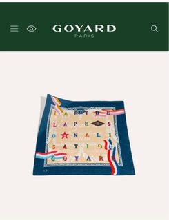 全新 Goyard cotton and silk Scarf 絲巾64200169019011110