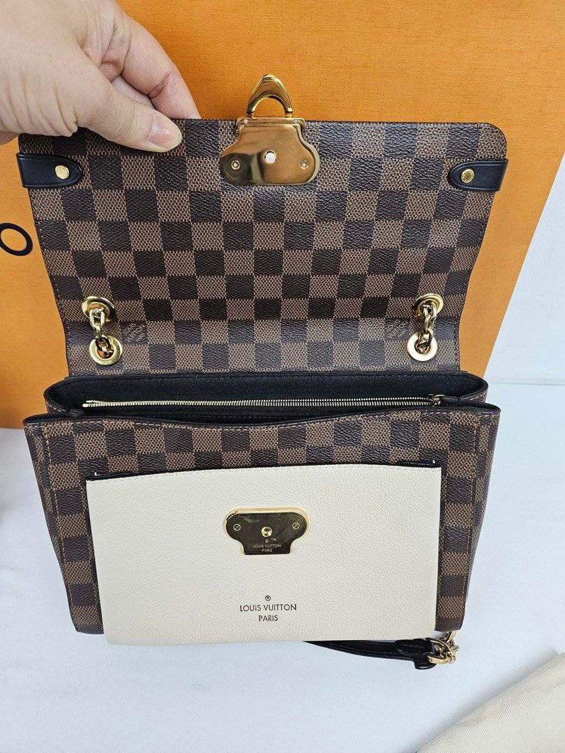 Authentic Louis Vuitton Brown Damier Ebene Vavin PM (Category: Luxury Bags & Wallets) located in Quezon City. Submitted by jhaediah (Listing ID 1361652772, Image 2). Description: Louis Vuitton Brown Damier Ebene Vavin Medium 2 way loc korea free pabitbit rank A .