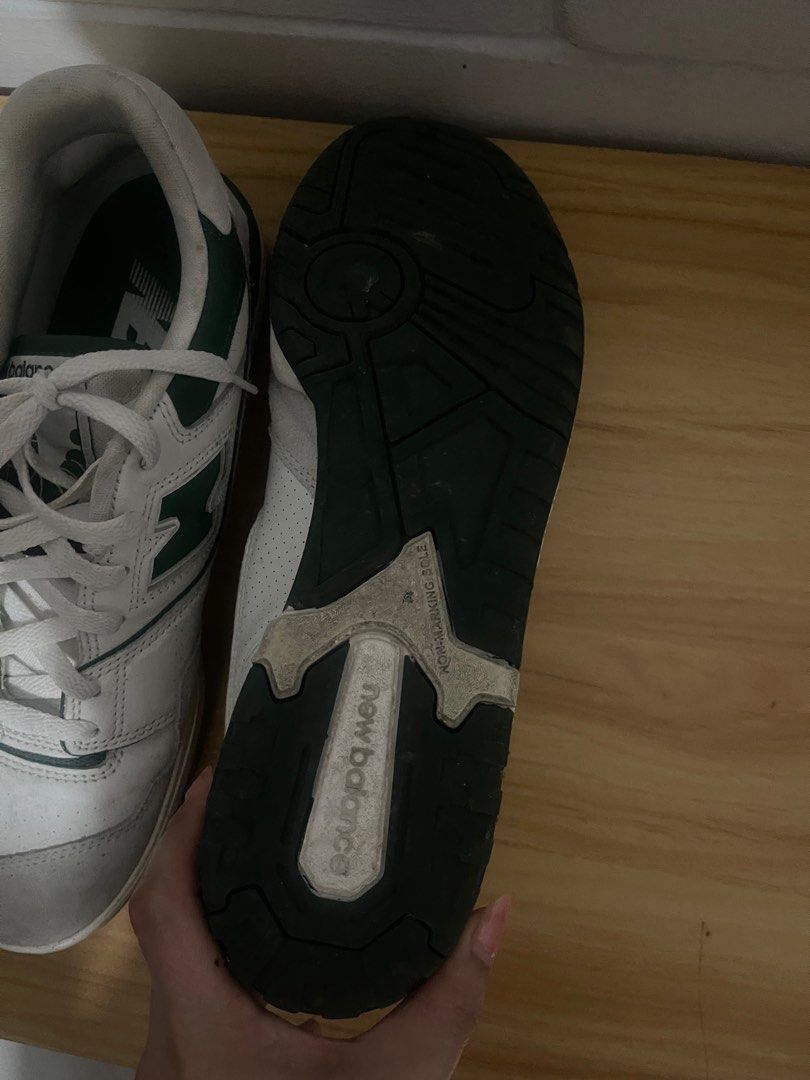 Authentic New Balance 550 sneakers. (Category: Sneakers) located in Las Pinas. Submitted by chelfabs (Listing ID 1361729394, Image 2). Description: These shoes have been worn only a few times and are in great condition. They feature a classic design with a mix of suede and leather materials, showcasing the iconic New Balance branding on the tongue and side. Please note that the original box is not included. A perfect addition to your casual footw