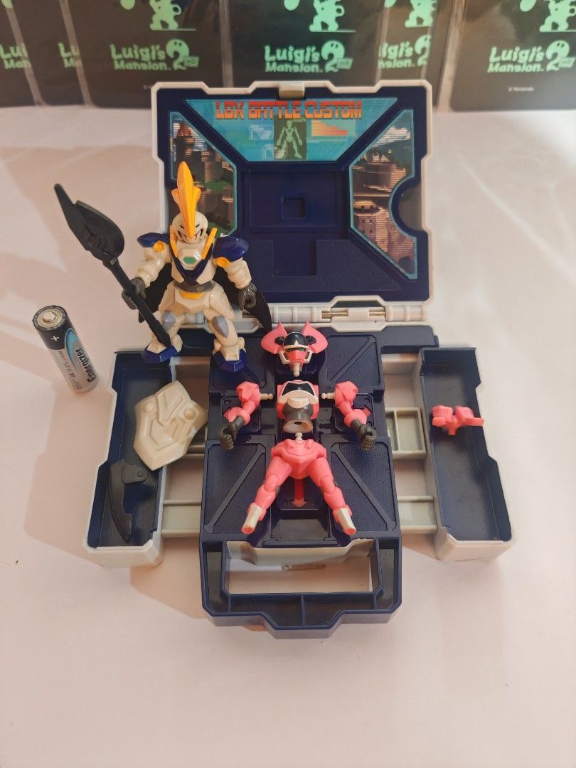Bandai LBX Figures and Battle Custom Case SET (Category: Action & Battle Toys) located in Baguio. Submitted by cjshunts (Listing ID 1361748971, Image 3). Description: Bandai LBX Figures and Battle Custom Case SET What you see is what you get Baguio city location Payment before drop/ship Shipping fee at buyer's expense 1,450✅.