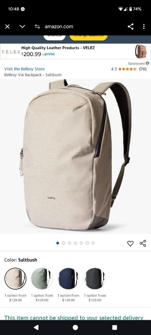 Bellroy Via Backpack 26L (Category: Backpacks) located in Dagupan City. Submitted by bo0ms (Listing ID 1361655291, Image 2). Description: For sale Bellroy Via Backpack 26L Slightly Used In Very Good Condition almost like new, Color Saltbush Slim shape and minimalist aesthetic help this backpack stand out on the commute, and blend in at the office Fold-down front panel gives you easy visibility and access to your work tools, without having to unpa