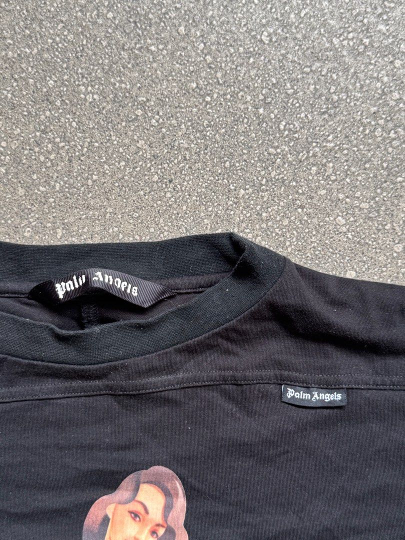 Black Graphic Tee from Palm Angels (Category: Tshirts & Polo Shirts ) located in Manila. Submitted by juddscloset (Listing ID 1361688717, Image 3). Description: negotiable! purchased from trusted reseller (utb) malate (dlsu) loc.