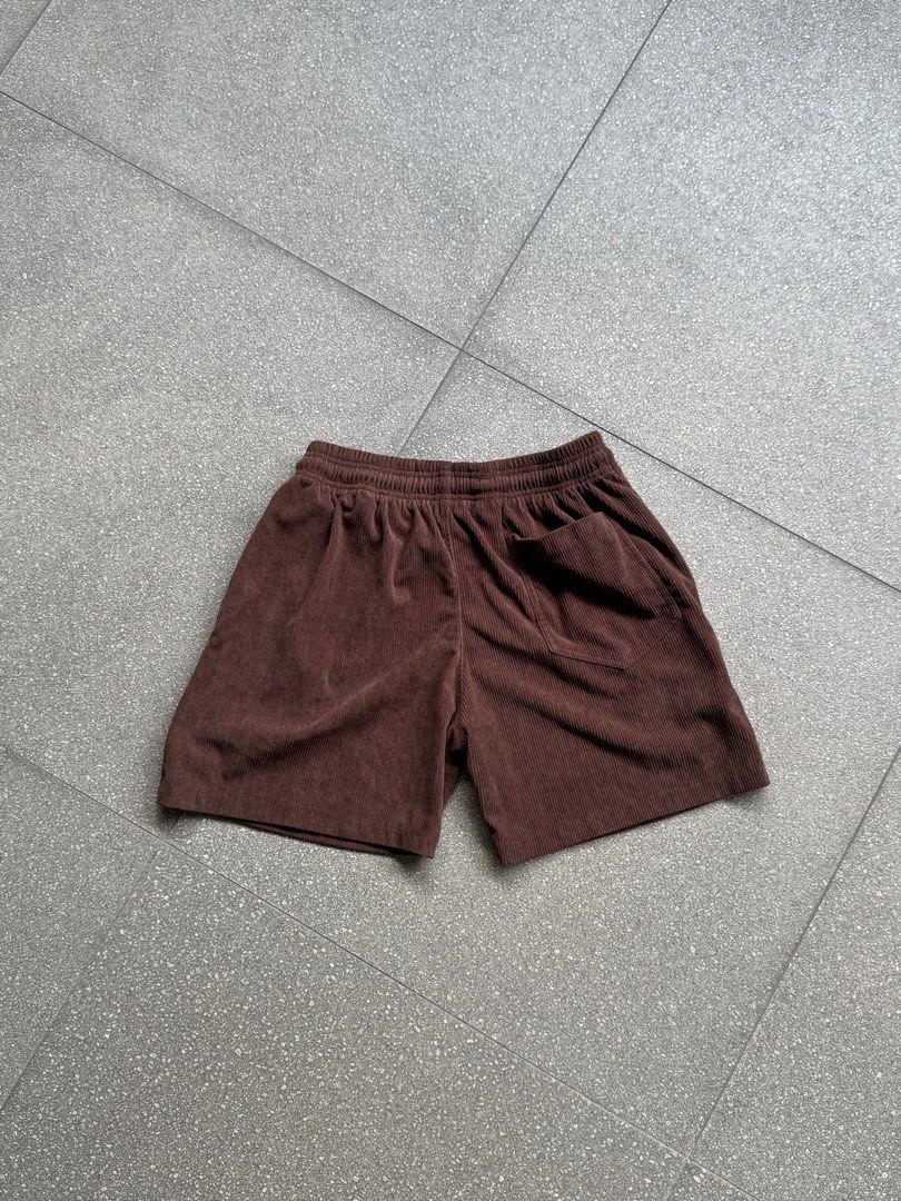 Brown Corduroy Shorts (Category: Shorts) located in Manila. Submitted by juddscloset (Listing ID 1361688433, Image 2). Description: WTS for cheap (decluttering) malate (dlsu) loc.