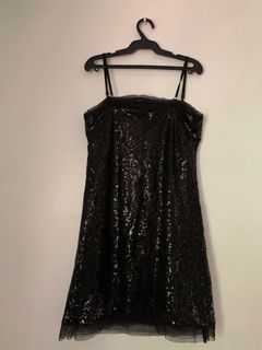 Classy Sequined Black Dress/ night out/ Ibiza party✨/ sequin part dress/ evening outfit/ dinner date dress