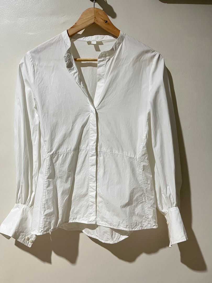 Sale! COS White Button Linen (Category: Longsleeves) located in Cebu City. Submitted by mendycloset (Listing ID 1361694866, Image 2). Description: .